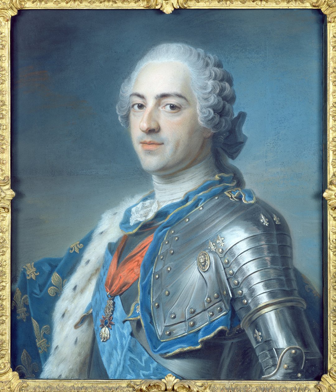 Retrato do rei Luís XV (1710-74) 1748 (pastel) de Maurice Quentin de La Tour