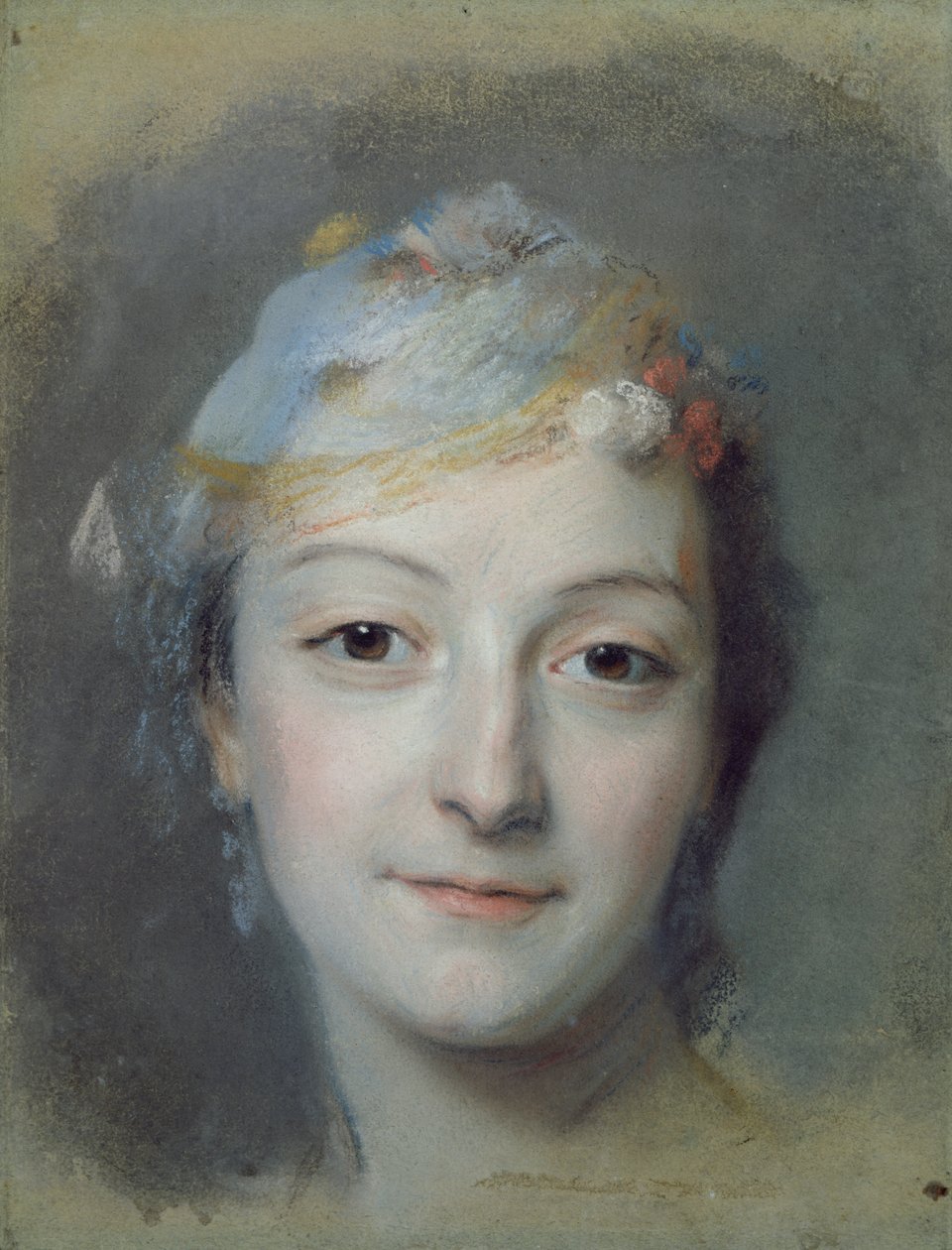 Retrato de Mary Fel (1713-78) 1757 (pastel sobre papel) de Maurice Quentin de La Tour