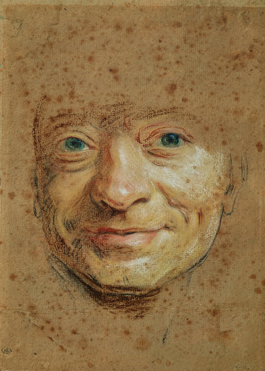 Auto-retrato (pastel sobre papel) de Maurice Quentin de La Tour