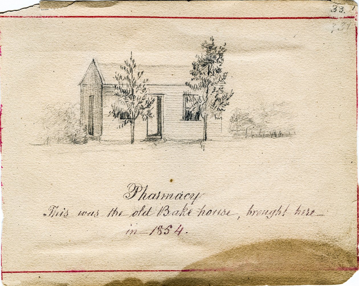 Farmácia com base nas Irmãs da Providência de Santa Maria das Madeiras, Indiana de Maurice Schnell
