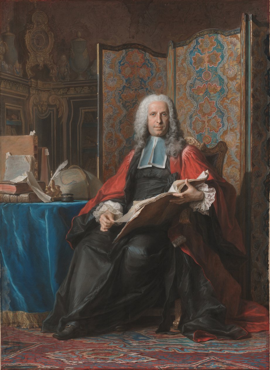 Retrato de Gabriel Bernard de Rieux de Maurice-Quentin de La Tour
