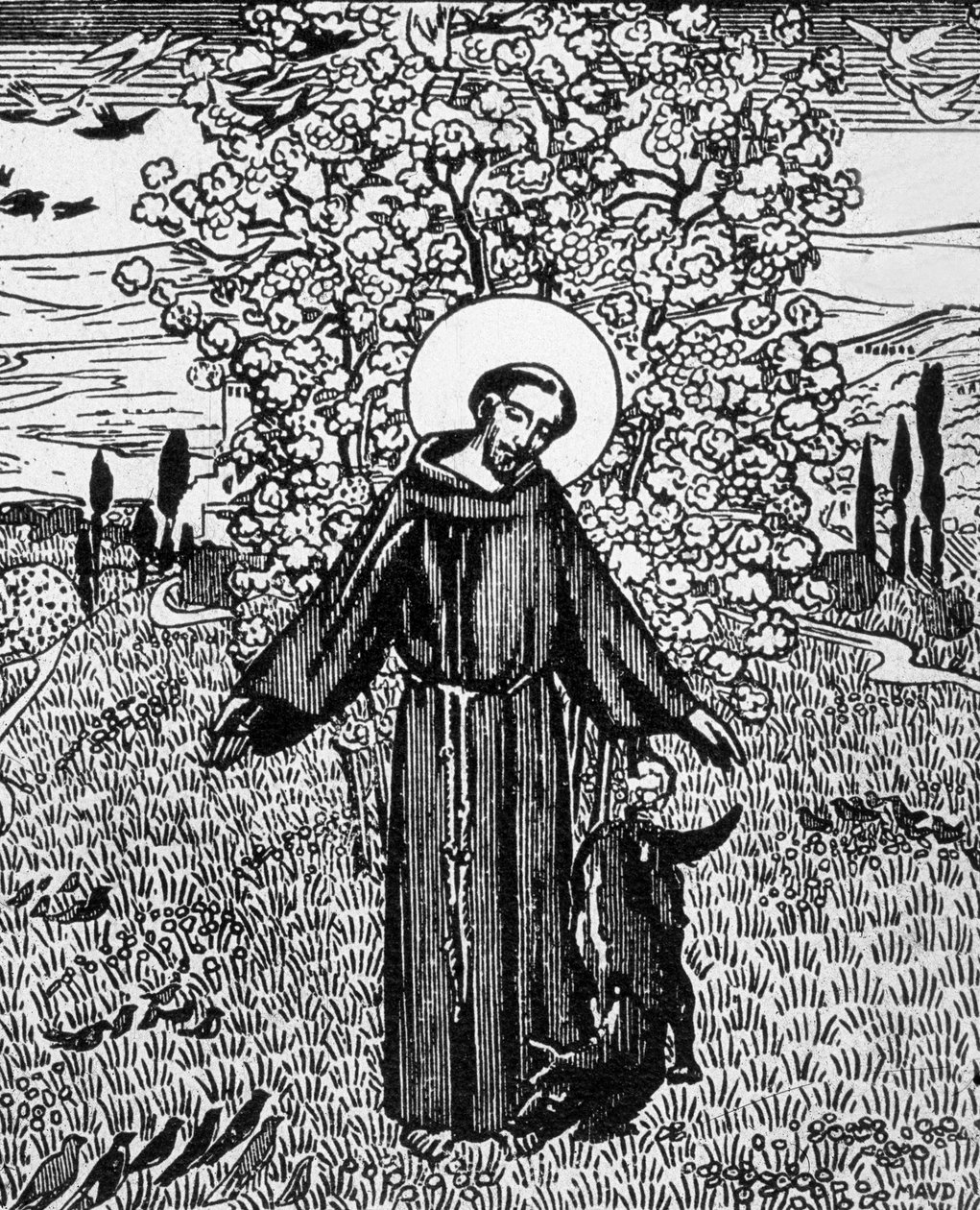 São Francisco de Assis (1181-1226), gravada por Jacques Beltrand após desenho de Maurice Denis de Maurice (after) Denis