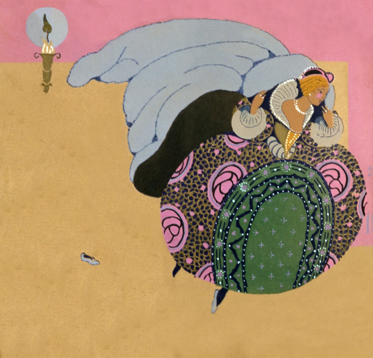 Cinderela, c.1910-1920 (ilustração) de Maurice Berty