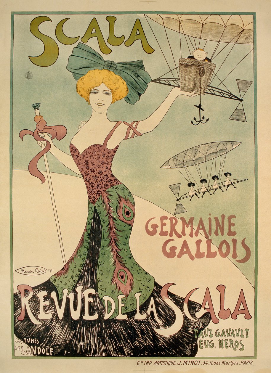 Revista do cartaz Scala, 1901 de Maurice Biais