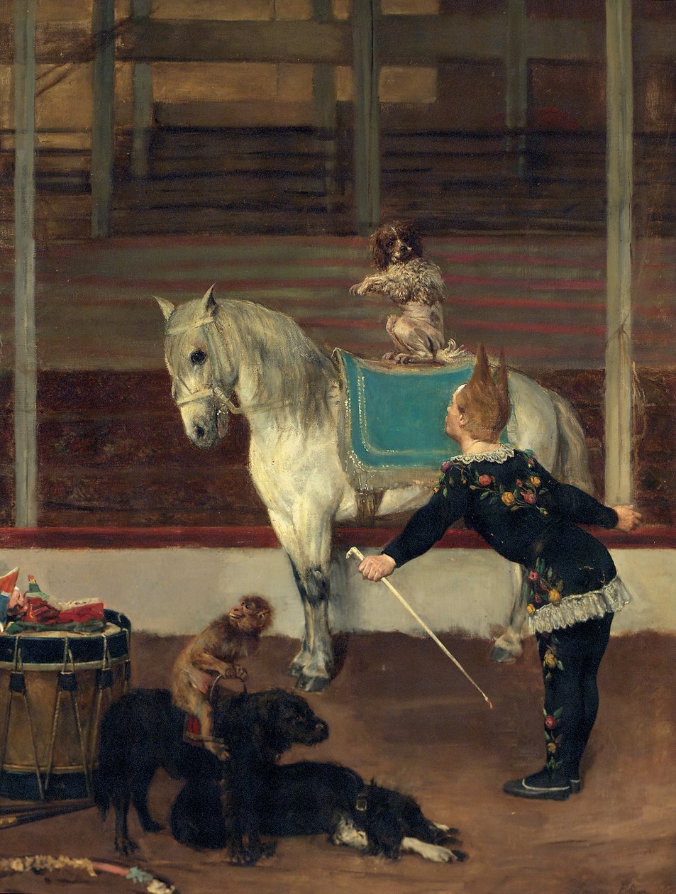 Os artistas de circo, 1875 de Maurice Blum