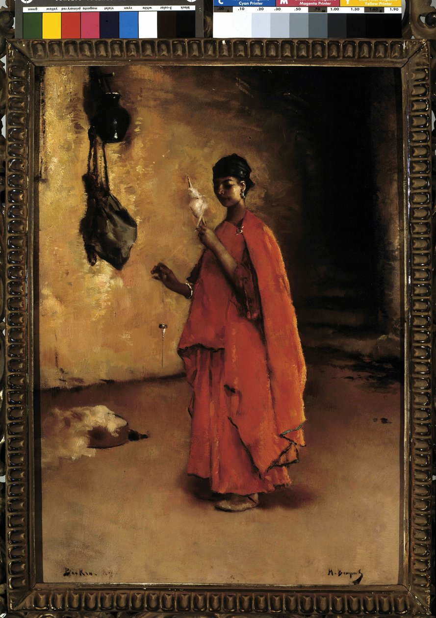 O fiador (Biskra). Argélia (óleo sobre tela) de Maurice Bompard