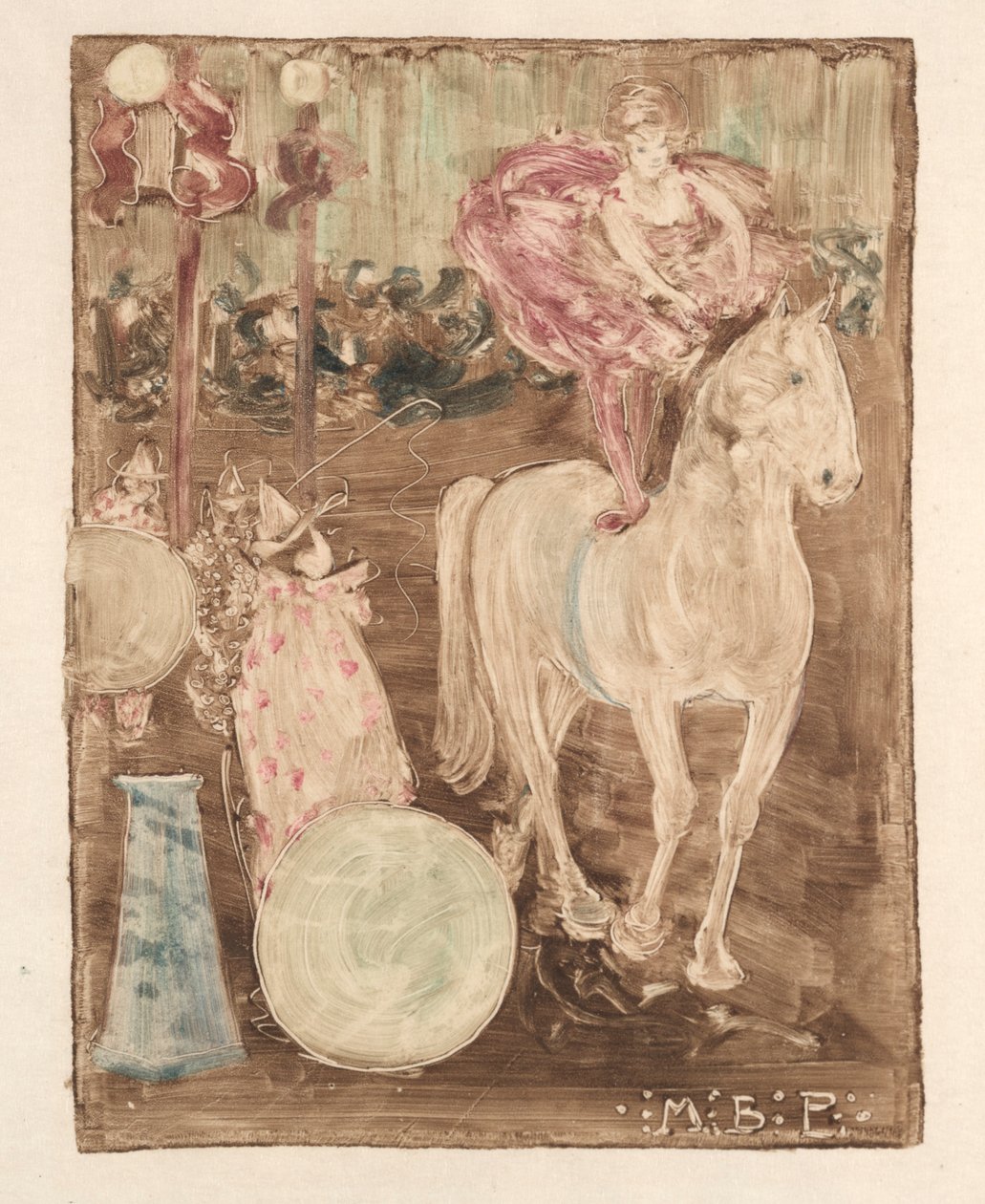Bareback Rider, c. 1895 de Maurice Brazil Prendergast