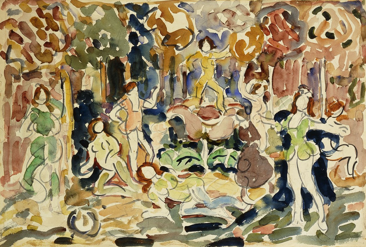Figuras de dança, c.1910-13 de Maurice Brazil Prendergast