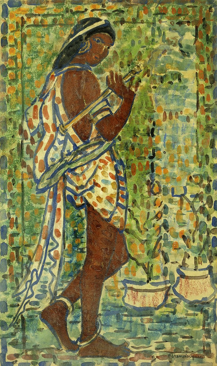 Dançarino Hindu, c.1910-1913 de Maurice Brazil Prendergast