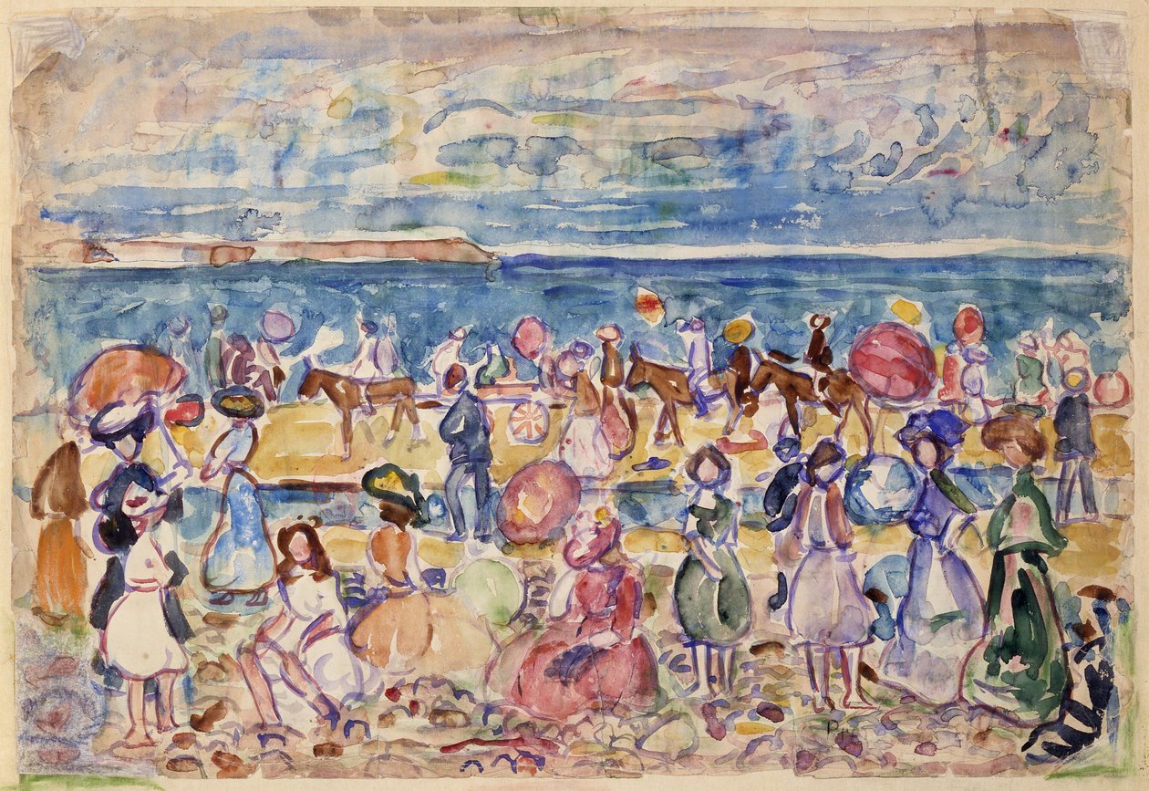 Férias na Nova Inglaterra, ca. 1910-1911. de Maurice Brazil Prendergast