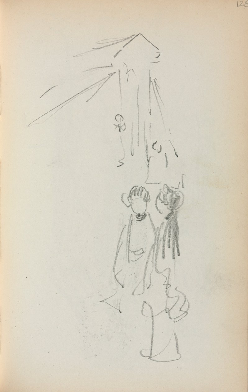 Sketchbook italiano: Figuras página 128, 1898-1899. de Maurice Brazil Prendergast
