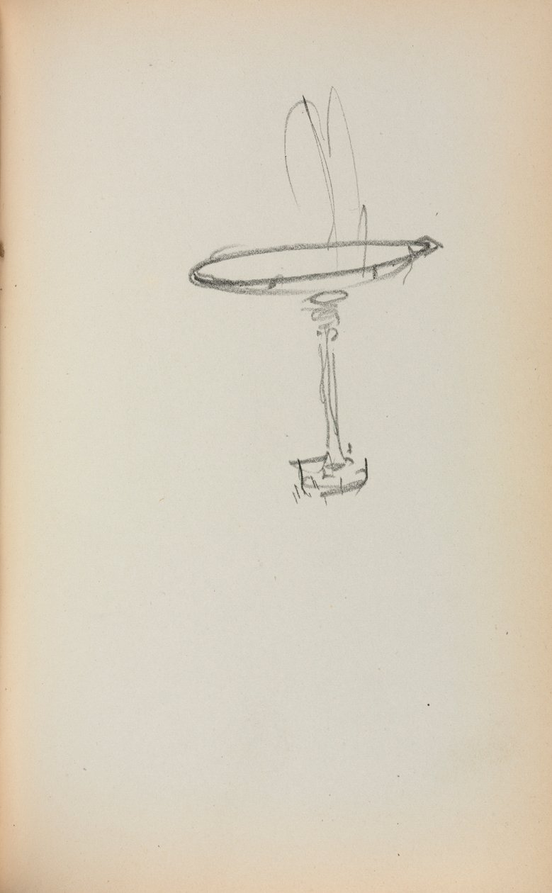 Caderno de desenho italiano: Fonte, página 145, 1898-1899. de Maurice Brazil Prendergast