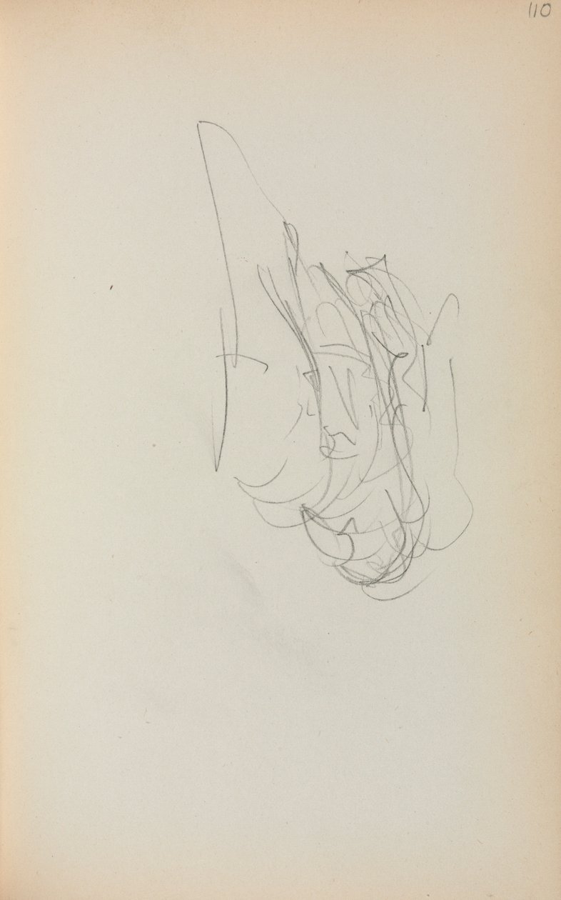 Caderno de desenho italiano: gôndola, página 110, 1898-1899. de Maurice Brazil Prendergast