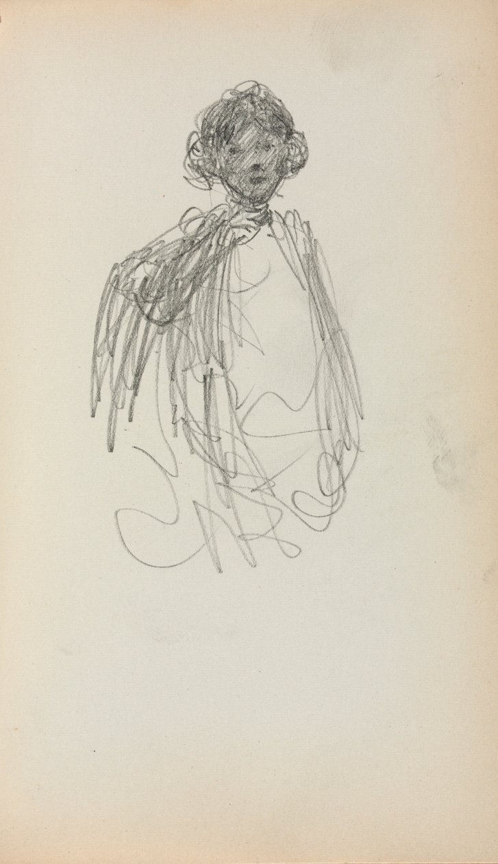Caderno de desenho italiano: Mulher, página 217, 1898-1899. de Maurice Brazil Prendergast