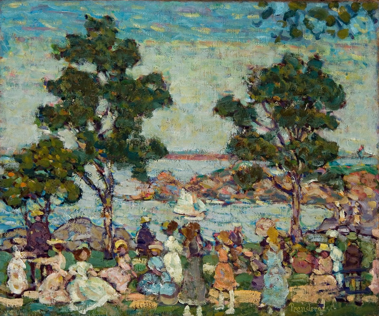 Paisagem (Cena do Parque) de Maurice Brazil Prendergast