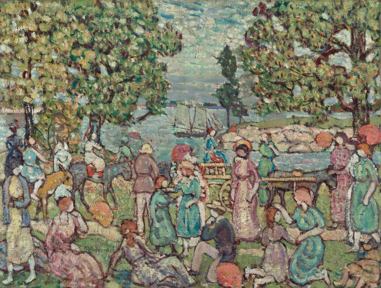 Na praia, nº 3, 1915 de Maurice Brazil Prendergast