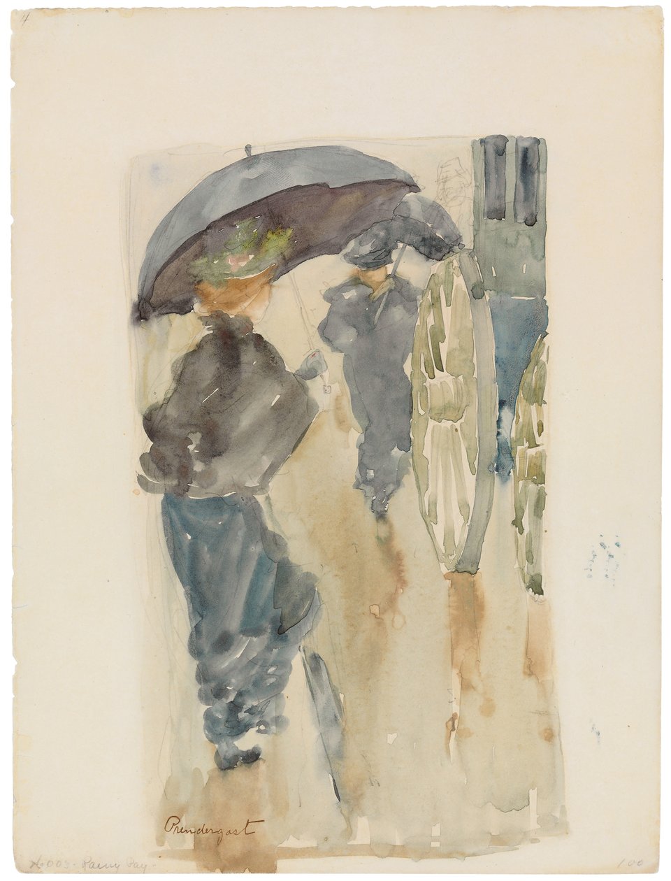 Dia chuvoso, c.1893-94 de Maurice Brazil Prendergast