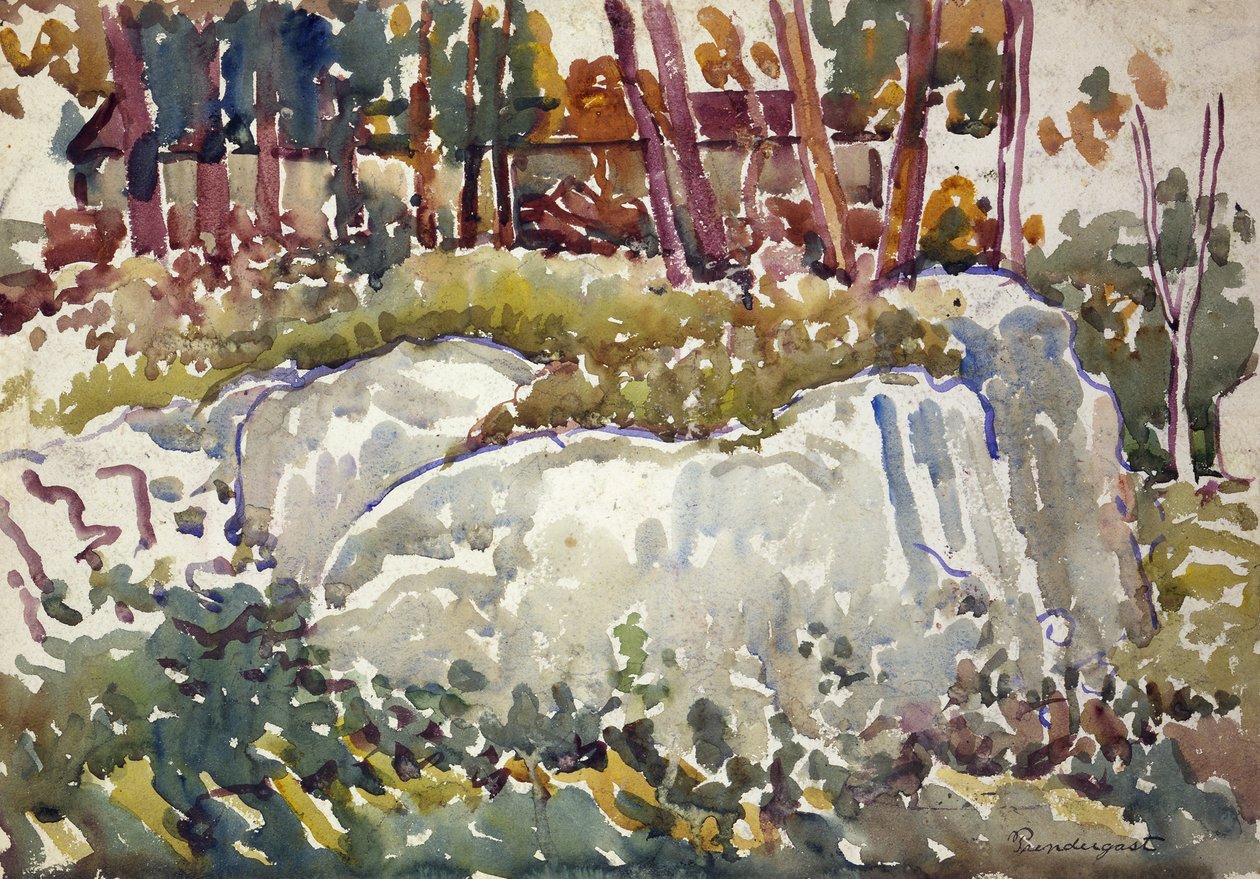 Rochas, Maine, ca. 1913-1915. de Maurice Brazil Prendergast