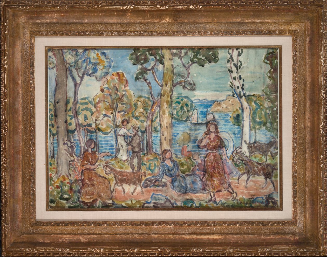 Litoral, c.1914-16 (aguarela sobre papel) de Maurice Brazil Prendergast