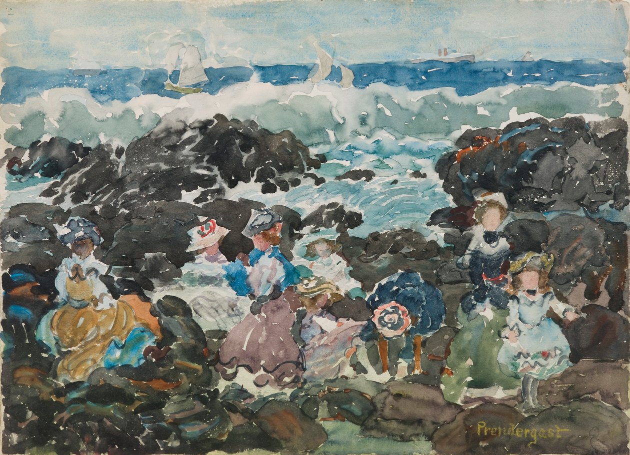 Surf, Cohasset de Maurice Brazil Prendergast