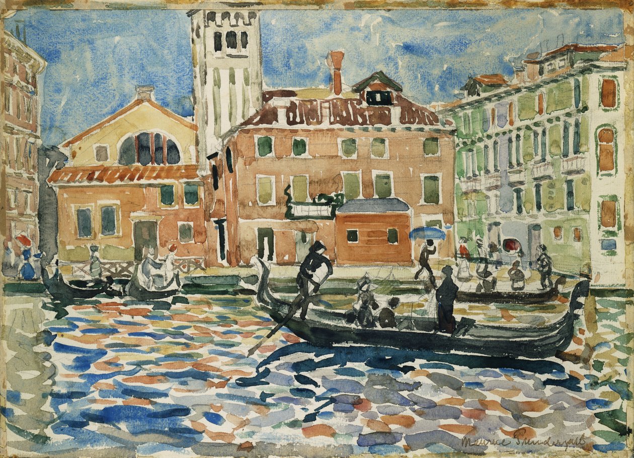Veneza, c.1909 de Maurice Brazil Prendergast