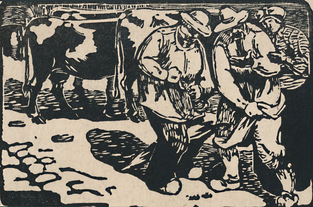 Mercado Auvergne - De Au Pied Des Puys, 1919 de Maurice Busset