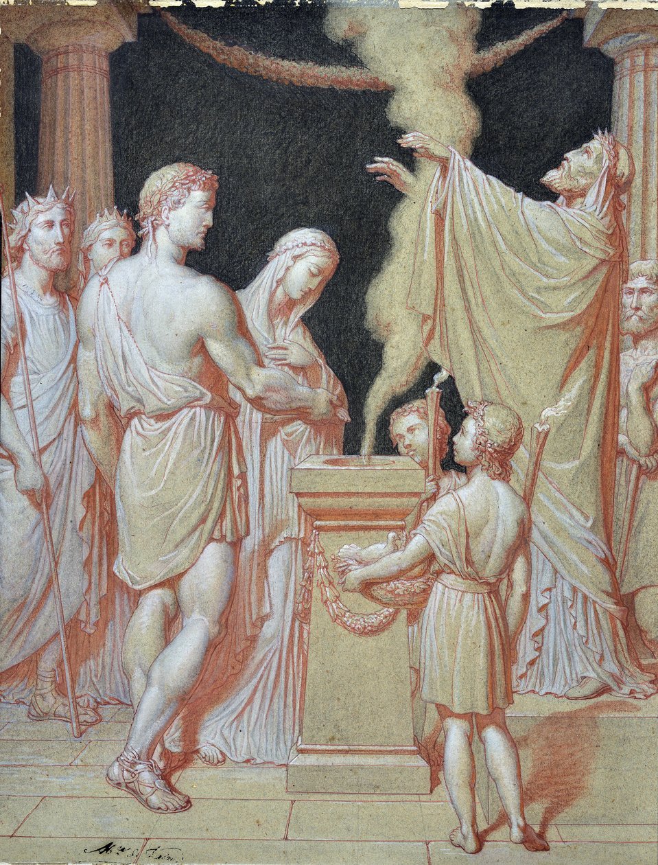 As Bodas de Hércules (desenho) de Maurice De Vaines