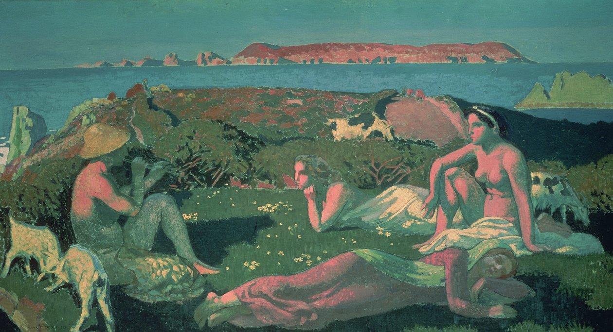 Uma paisagem marítima em tons verdes de Maurice Denis