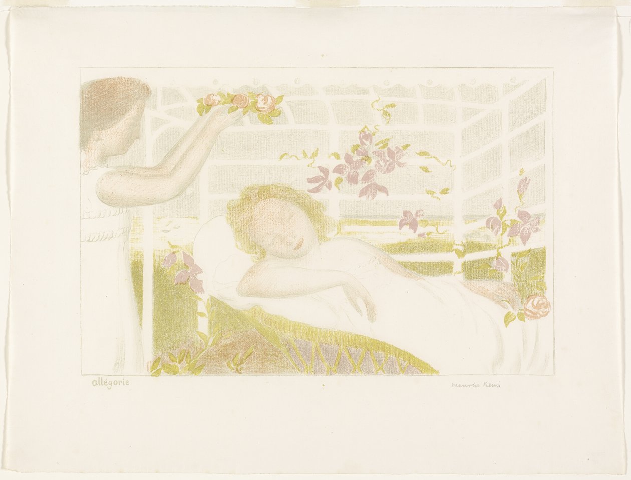 Alegoria, prato um de Amor de Maurice Denis