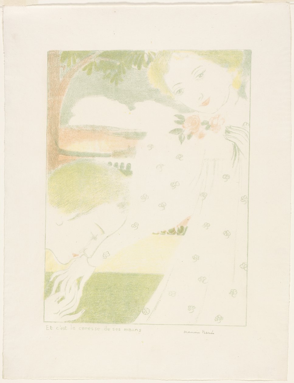 E é a carícia de suas mãos, prato oito do amor de Maurice Denis
