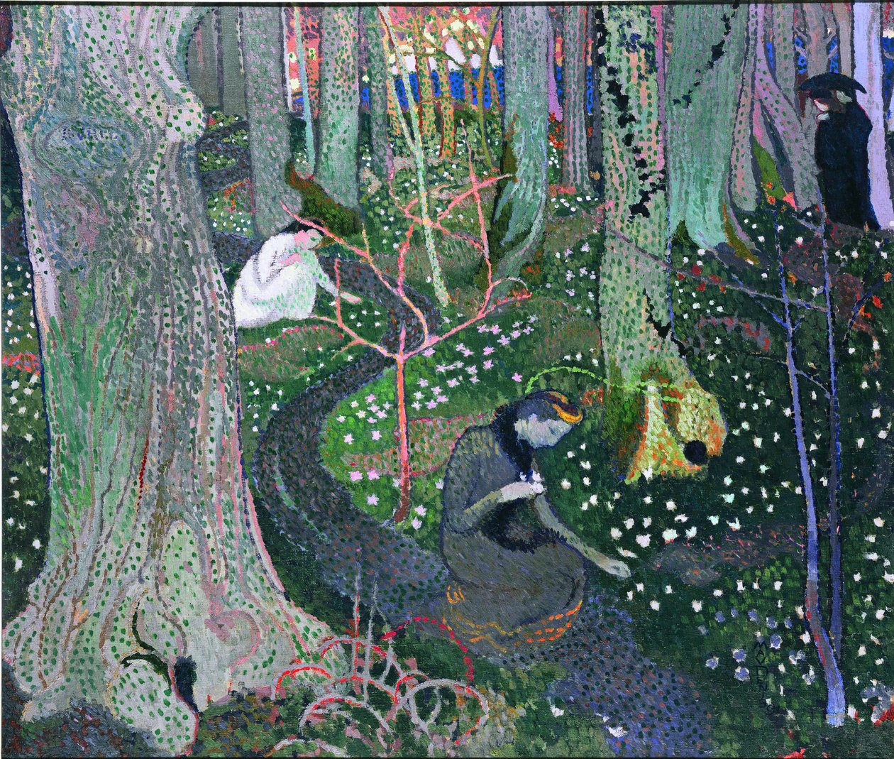 Abril As anêmonas, 1891. de Maurice Denis