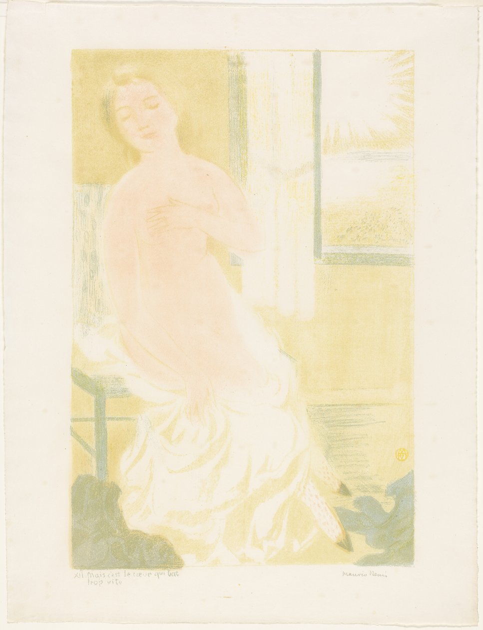 Mas é o coração que bate rápido demais, prato doze de Amor de Maurice Denis