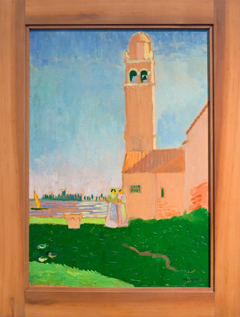 Igreja na lagoa de Maurice Denis