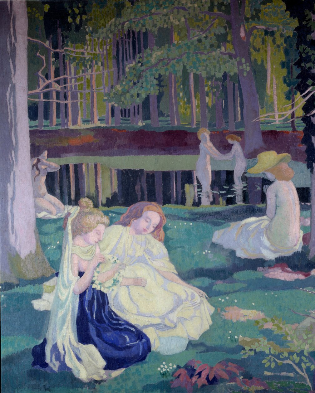 Jogo de volante (detalhe) 1900 (óleo sobre tela) de Maurice Denis