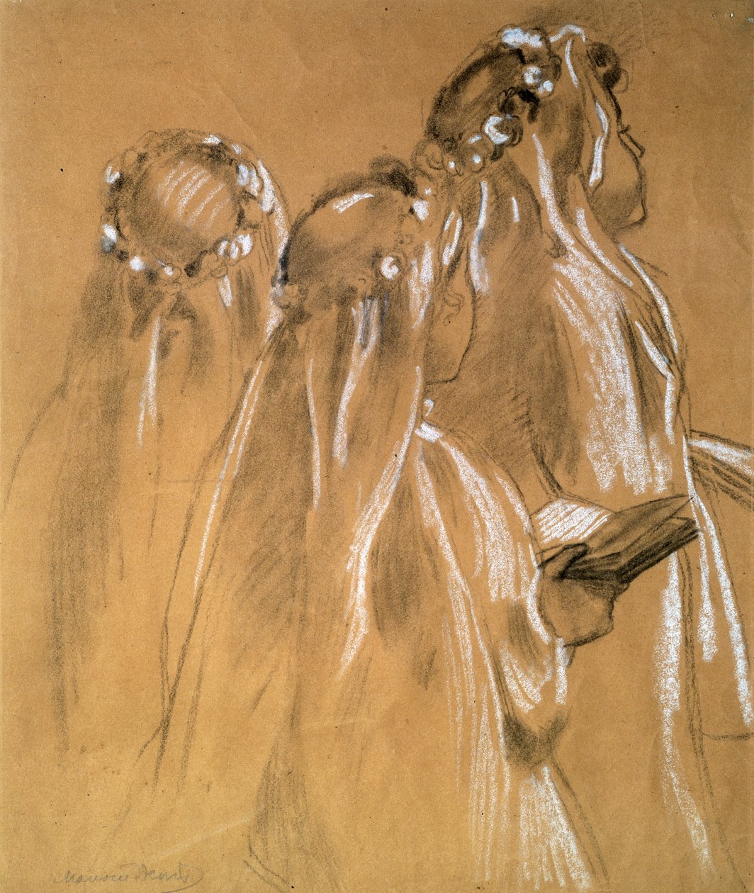 Meninas com as guirlandas, 1905-1906. de Maurice Denis