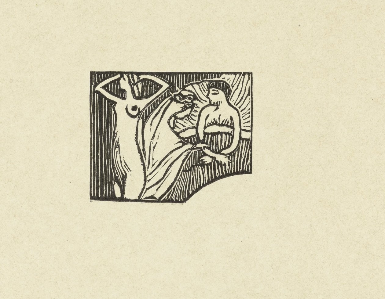 Ilustração para poema da colecção de poesia Sagesse de Paul Verlaine
Essaie de bois gravé pour Sagesse
L