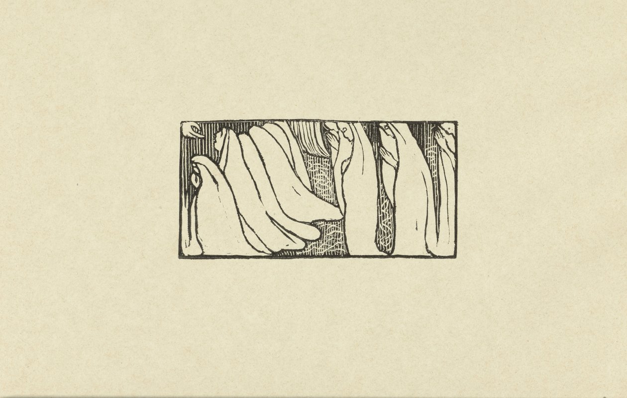 Ilustração para poema da colecção de poesia Sagesse de Paul Verlaine
Essaie de bois gravé pour Sagesse
L