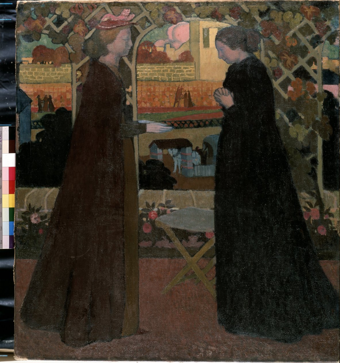 A visita. Pintura de Maurice Denis (1870-1943) de Maurice Denis