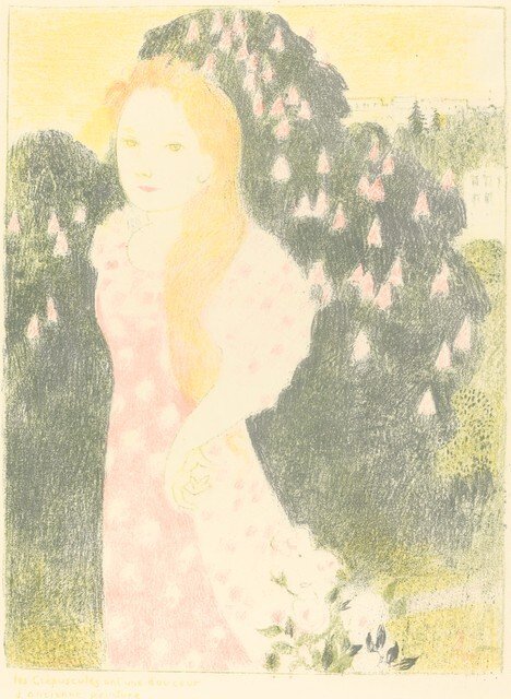 Os crepúsculos têm uma suavidade de tinta velha de Maurice Denis