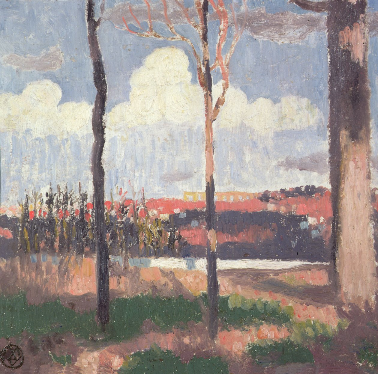 Aqueduto Marly visto de Pecq de Maurice Denis