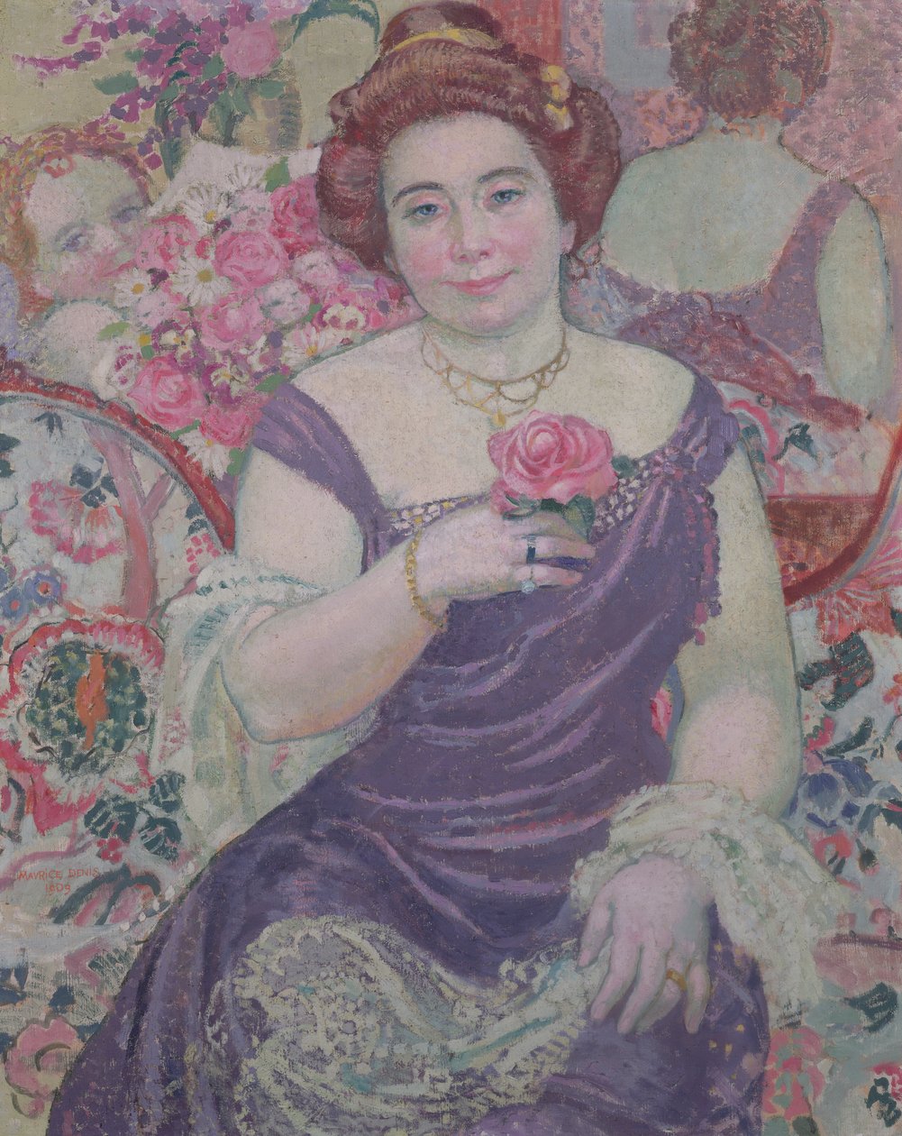 Marthe com uma rosa, 1909 de Maurice Denis