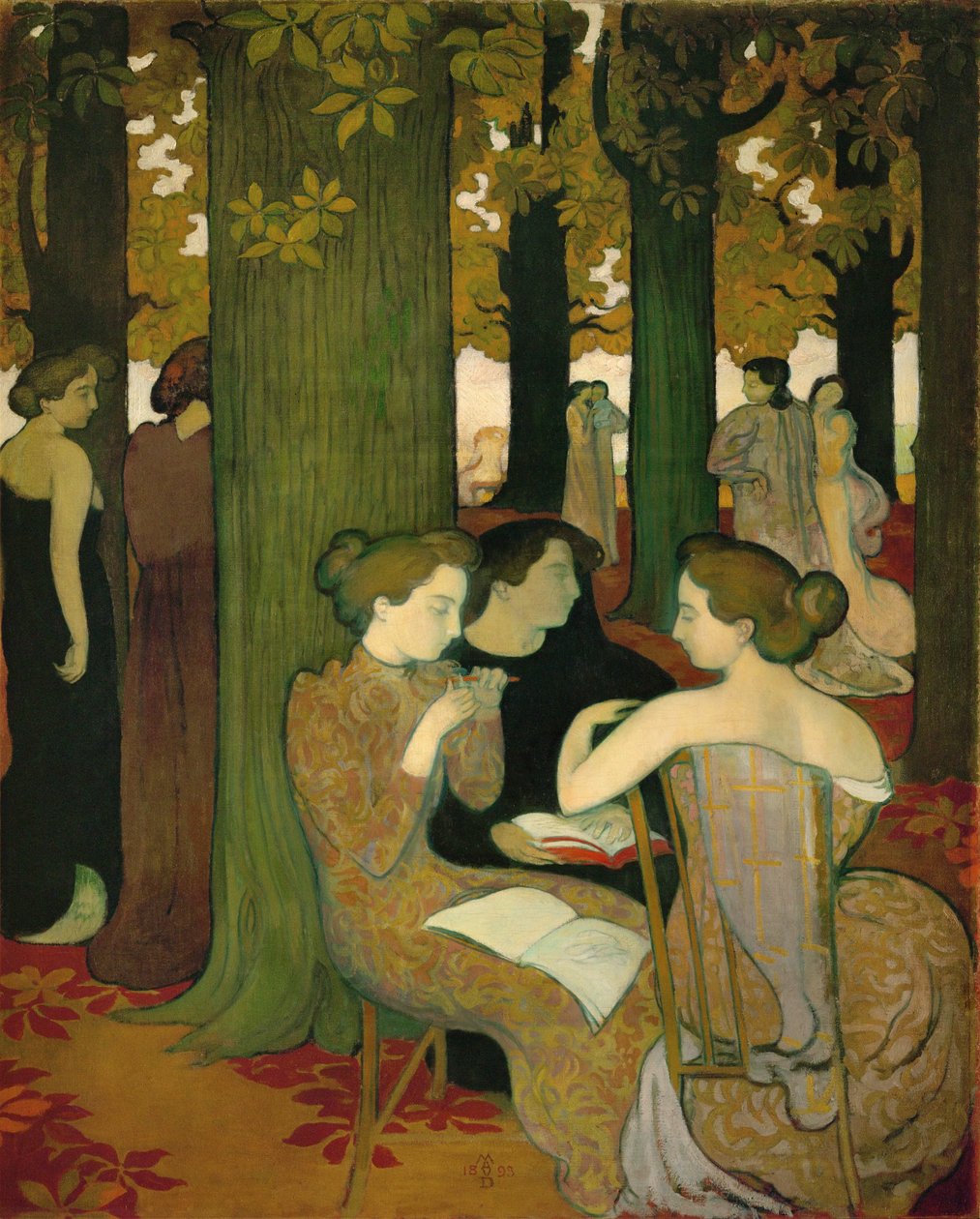 Musas ... (pintura sobre tela) de Maurice Denis
