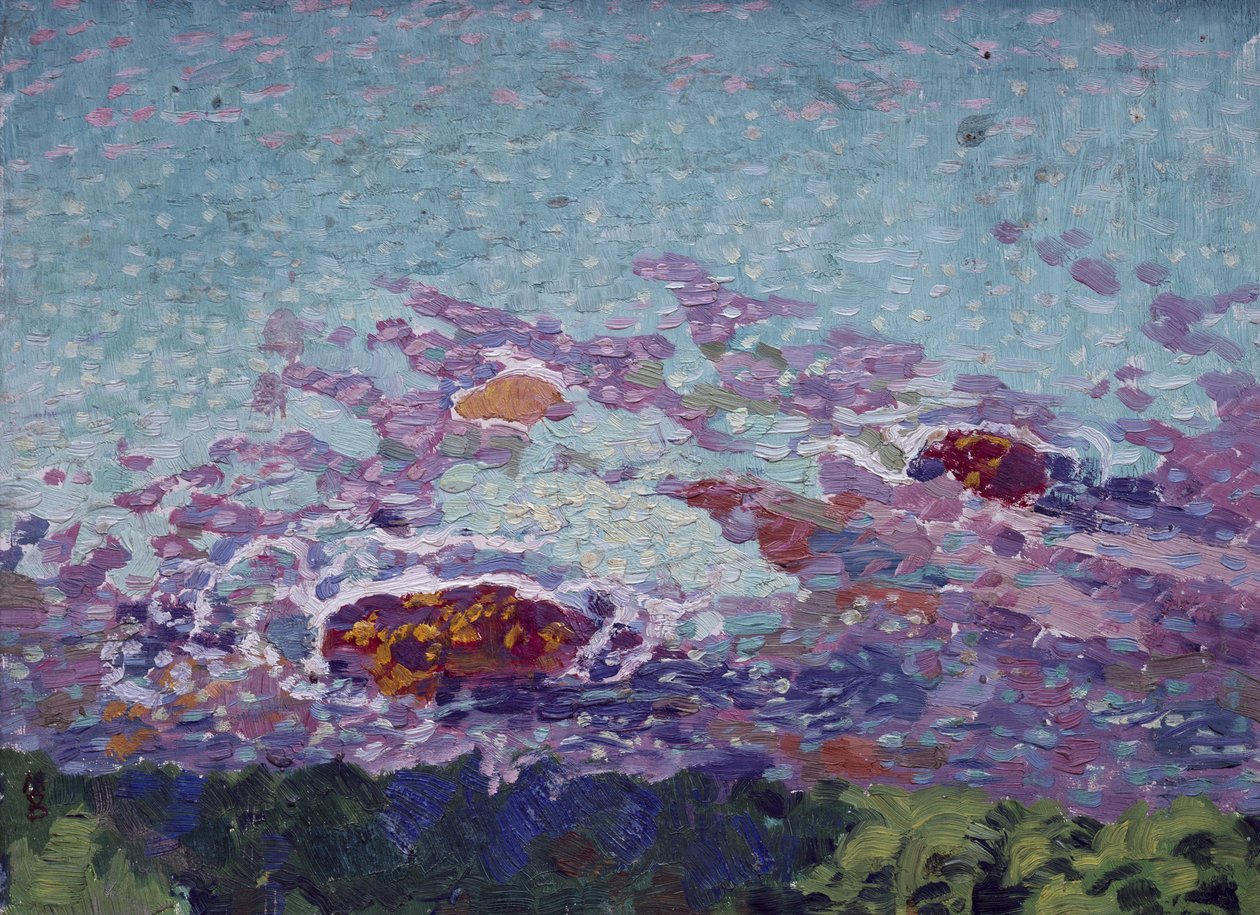 Costa Oceânica (óleo sobre papel) de Maurice Denis