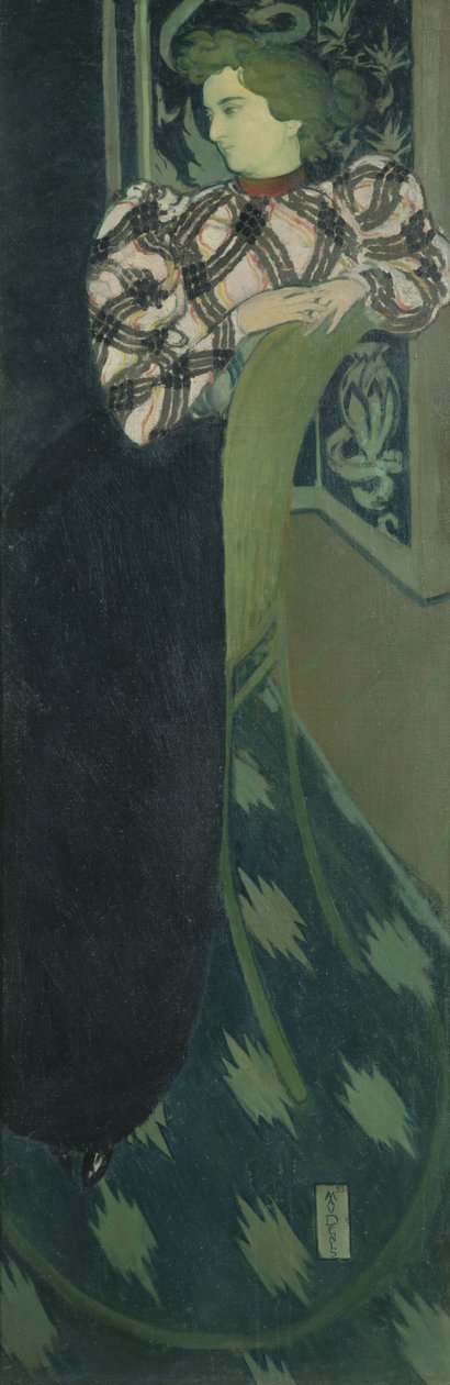 Retrato de Madame Ranson em verde, 1893 de Maurice Denis
