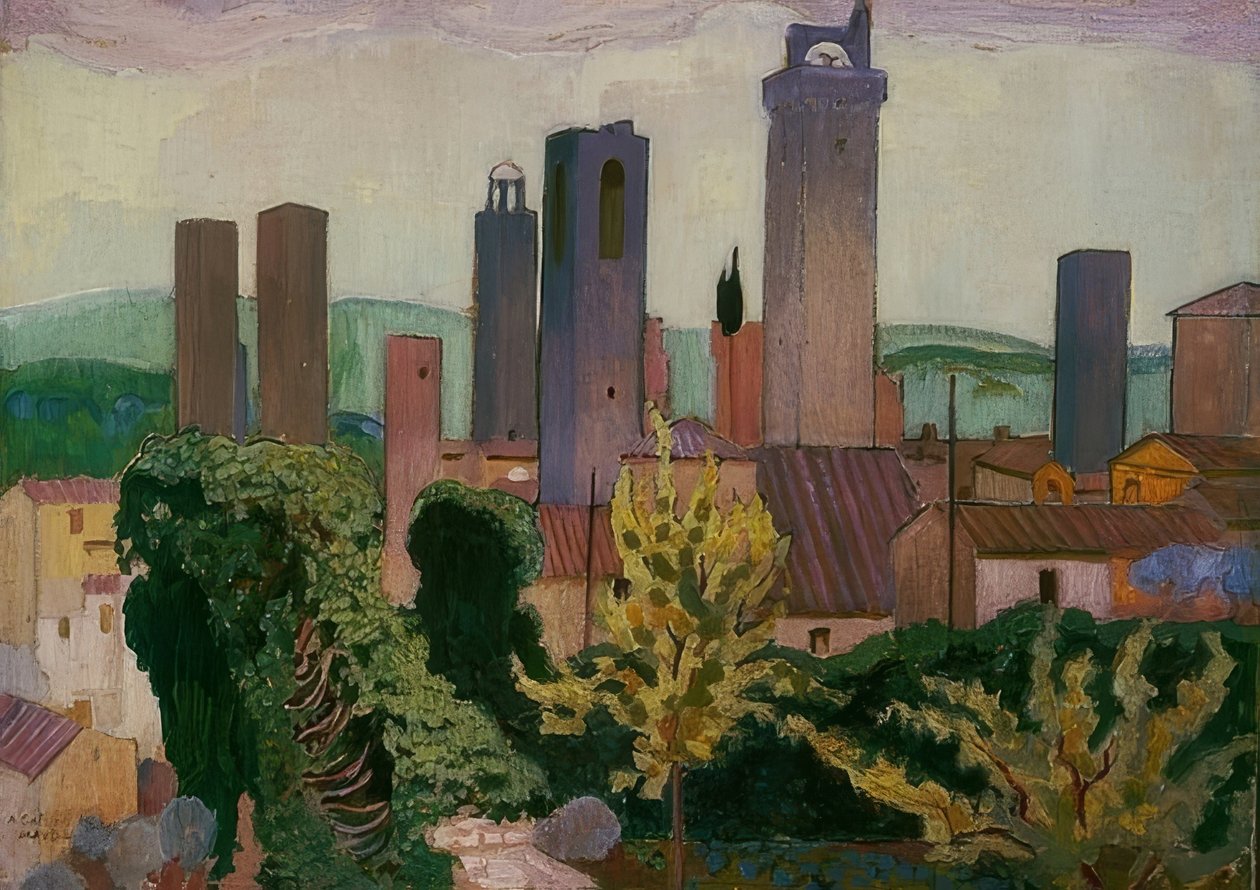 San Gimignano. 1907-1908 de Maurice Denis
