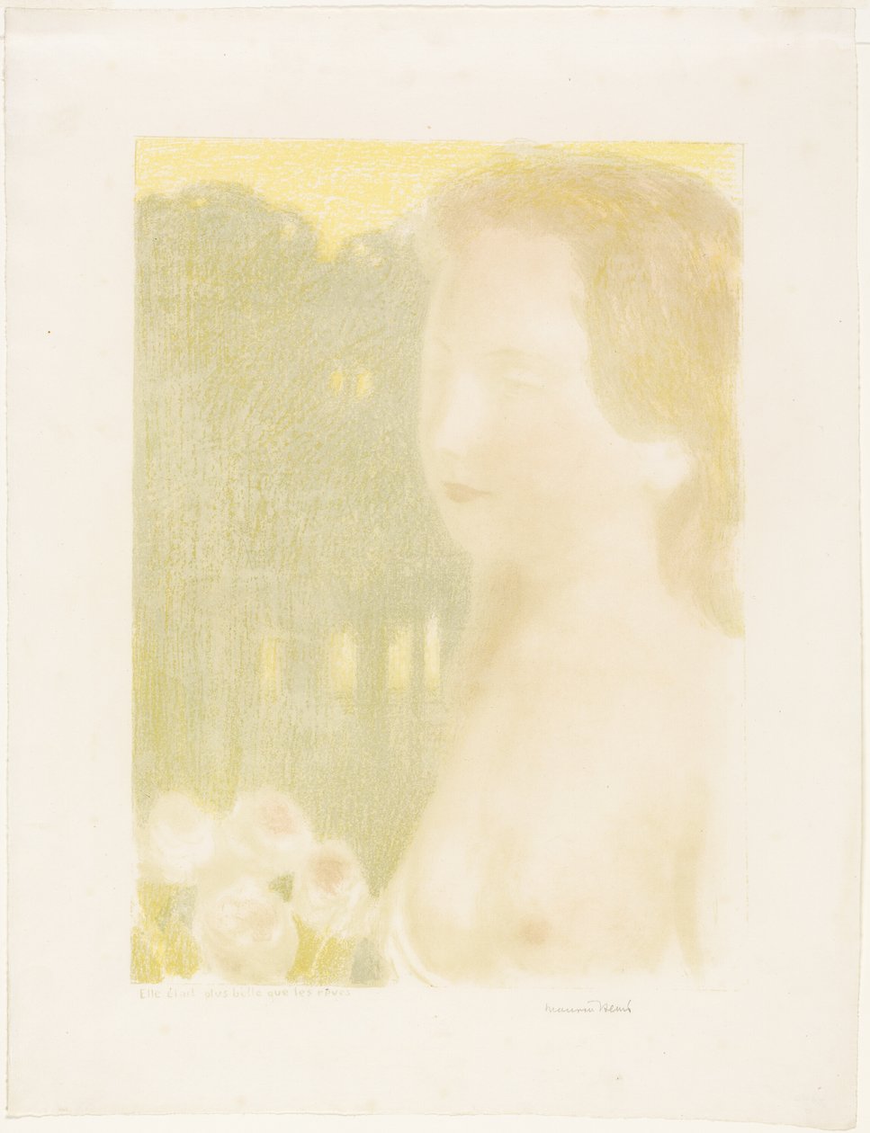 Ela era mais bonita do que sonhos, placa sete do amor de Maurice Denis