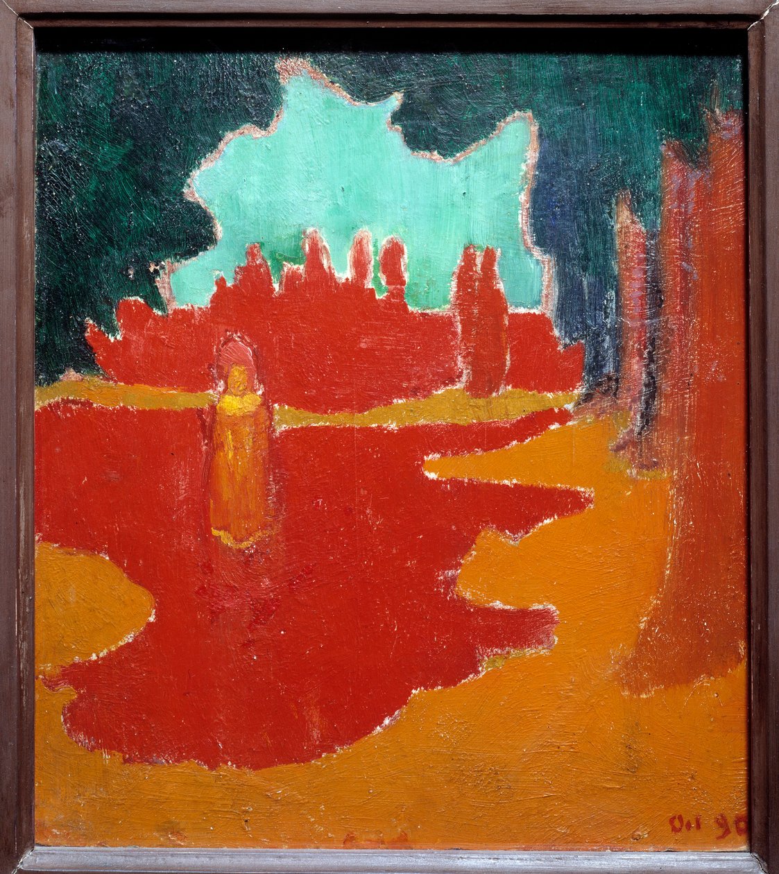 Manchas solares no terraço. Pintura por Maurice Denis (1870-1943) de Maurice Denis