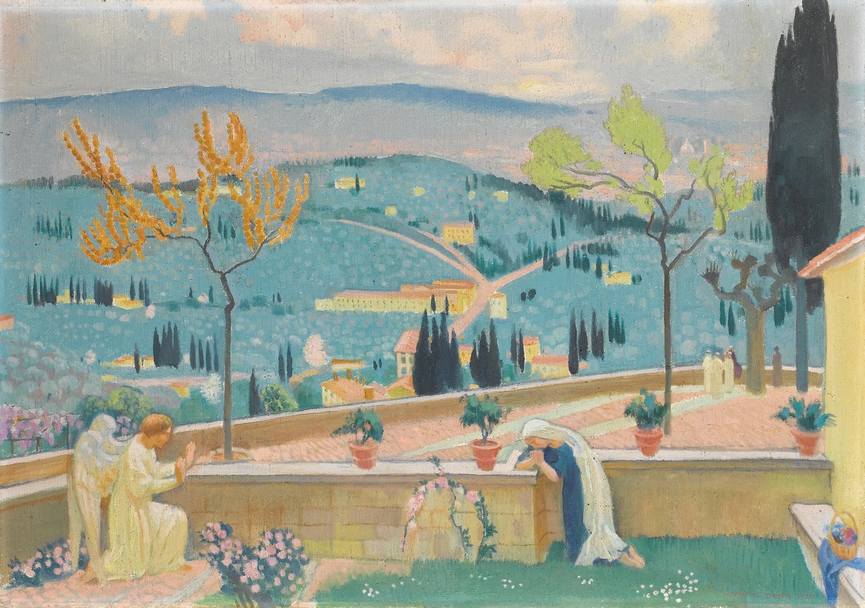 A Anunciação em Fiesole, 1928 de Maurice Denis