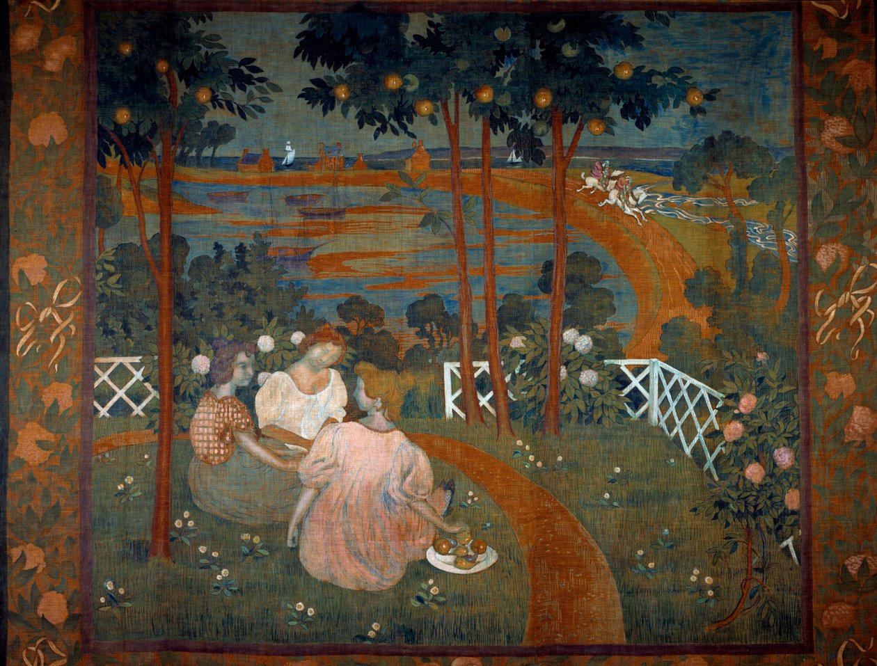 O Projecto do Dia de Cavalaria para a Tapeçaria de Maurice Denis (1870-1943) 1898 de Maurice Denis