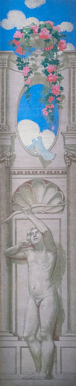 A História de Psique, Painel IX. 1909 (óleo sobre tela) de Maurice Denis